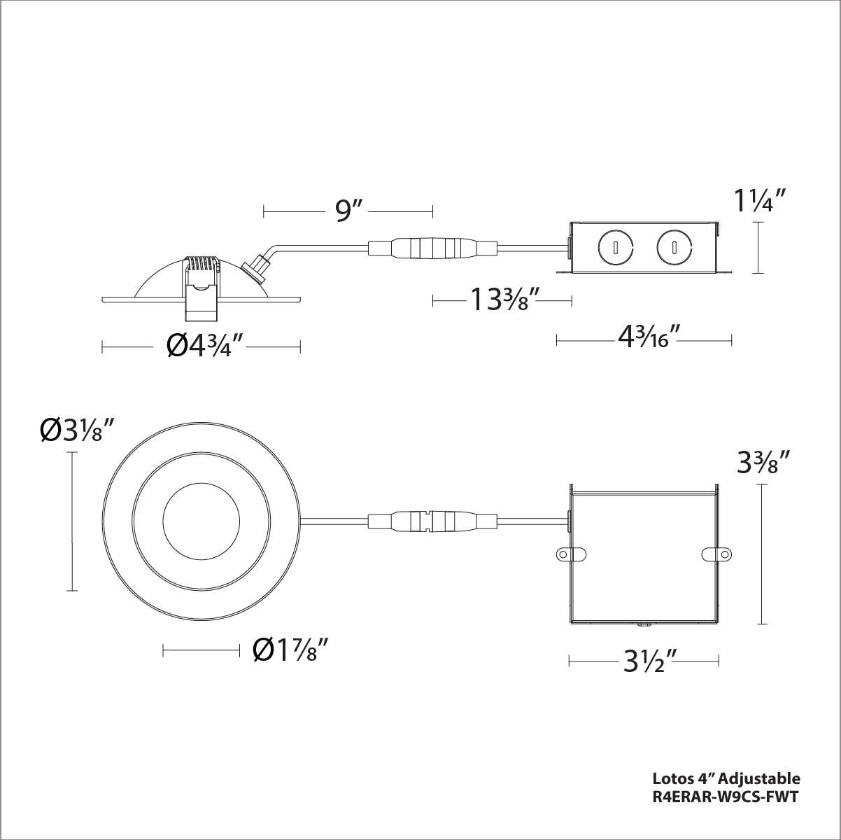 Lotos Adj – Fire Rated Adjustable Downlight 5CCT